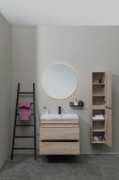 Тумба под раковину Aquanet Нота New 75 подвесная Дуб светлый арт-334198 — фото 15, Тумбы под раковину