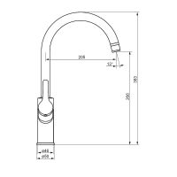Смеситель для кухни Damixa Eclipse Хром арт-310721000 — фото 4, Смесители для кухни