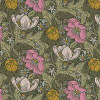 Обои RASCH Salisbury Флизелин (0,53*10,05) Разноцветный, Цветы арт-552560 — фото 1, Обои для стен