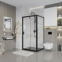 Товар: Душевой уголок Niagara Nova 110х100 профиль Черный стекло прозрачное арт-NG-83-11AB-A100B - фото 2 Душевой уголок Niagara Nova 110х100 профиль Черный стекло прозрачное арт-NG-83-11AB-A100B — фото 2, Прямоугольные душевые уголки