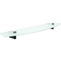 Стеклянная полка Fixsen Trend Черная арт-FX-97803 — фото 1, Полки для ванной и душа