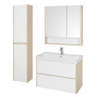 Тумба под раковину Aquaton Сканди 90 подвесная Белый Дуб верона арт-1A251901SDB20 — фото 4, Тумбы под раковину