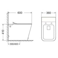 Унитаз SantiLine приставной с сиденьем Микролифт арт-SL-5033 — фото 6, Умные унитазы