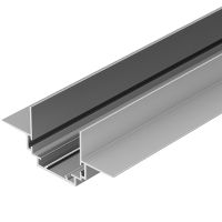 Профиль держатель алюминиевый Arlight встраиваемый Серебристый арт-026459 — фото 1, Профили для светодиодных лент