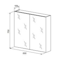 Товар: Зеркальный шкаф Бриклаер Хелена 60 Белый арт-4627125416439 - фото 9 Зеркальный шкаф Бриклаер Хелена 60 Белый арт-4627125416439 — фото 9, Зеркальные шкафы в ванную