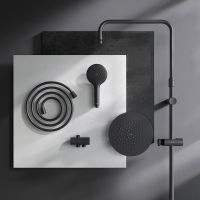 Душевая система AM.PM Like Черная матовая арт-F0780022 — фото 11, Душевые стойки