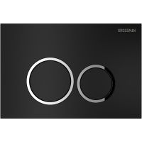 Клавиша смыва Grossman Galaxy Черная матовая арт-700.K31.01.210.210 — фото 1, Кнопки смыва