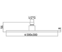 Товар: Верхний душ Paffoni Syncro King Хром арт-ZSOF078CR - фото 2 Верхний душ Paffoni Syncro King Хром арт-ZSOF078CR — фото 2, Верхние души