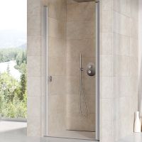 Душевая дверь Ravak Chrome CSD1-90 профиль Сатин стекло Transparent арт-0QV70U00Z1 — фото 1, Распашные душевые двери