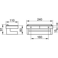 Полочка Keuco Collection Moll 12759 010000 Хром арт-12759010000 — фото 3, Полки для ванной и душа