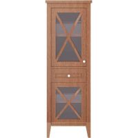 Шкаф пенал Creto Vetra 55 L Орех арт-15-16056NL — фото 1, Пеналы для ванной комнаты