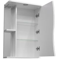 Зеркальный шкаф Stella Polar Волна Верея 50 с подсветкой Белый арт-SP-00000032 — фото 2, Зеркальные шкафы в ванную