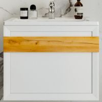 Тумба под раковину Бриклаер Берлин 70 подвесная Белый глянец арт-4627125416071 — фото 1, Тумбы под раковину