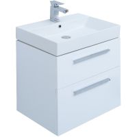 Тумба под раковину Aquanet Nova 60 подвесная Белый глянец арт-242279 — фото 1, Тумбы под раковину