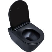 Унитаз Aquanet Lake WB подвесной Черный матовый без сиденья арт-316462 — фото 5, Подвесные унитазы