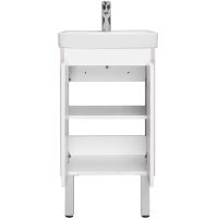 Тумба под раковину Aquaton Сканди Doors 45 Белый глянец Дуб верона арт-1A278701SDB20 — фото 3, Тумбы под раковину