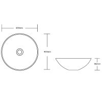 Раковина-чаша Ceruttispa CR3301MMW2 40 10444 Мрамор матовый белый арт-CR3301MWM2 — фото 3, Раковины накладные