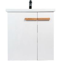 Тумба под раковину VIANT Мюнхен 80 подвесная Белая матовая арт-VMUN80COBEL-T2STP — фото 2, Тумбы под раковину