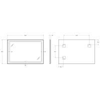 Зеркало BelBagno Kraft 120 с подсветкой Черное с сенсорным выключателем арт-SPC-KRAFT-1200-800-SENS-NERO — фото 10, Зеркала в ванную комнату