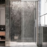 Душевая дверь Veconi Premium Trento PTD-40CH 120 профиль Хром стекло прозрачное арт-PTD40-CH-120-01-C4 — фото 1, Раздвижные душевые двери