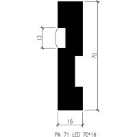 Товар: Плинтус Evrowood 2000x70x16 мм арт-PN 021 led - фото 11 Плинтус Evrowood 2000x70x16 мм арт-PN 021 led — фото 11, Плинтуса напольные