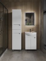 Товар: Шкаф пенал Orange Рио 40 PR 40-05KR с бельевой корзиной Белый арт-PR40-05KR - фото 4 Шкаф пенал Orange Рио 40 PR 40-05KR с бельевой корзиной Белый арт-PR40-05KR — фото 4, Пеналы для ванной комнаты