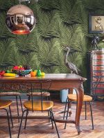 Обои LOYMINA Amazonia Флизелин (1*10,05) Серый, Листья арт-Ins3 008/2 — фото 2, Обои для стен