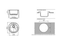 Кухонная мойка GranFest Rondo GF-R480 Терракот арт-R-480 тер — фото 2, Кухонные мойки
