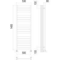 Товар: Водяной полотенцесушитель Terminus Латте П16 500х1400 Хром, нижнее подключение, G 1/2" ВР, с комплектом вентилей арт-4670078530721 - фото 4 Водяной полотенцесушитель Terminus Латте П16 500х1400 Хром, нижнее подключение, G 1/2" ВР, с комплектом вентилей арт-4670078530721 — фото 4, Водяные полотенцесушители