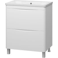 Тумба с раковиной Misty Атлантик 70 Белая арт-УТ000012600 — фото 1, Тумбы с раковиной