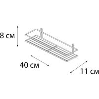 Полка корзина Fixsen Черный арт-FX-730B-1 — фото 3, Полки для ванной и душа