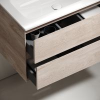 Тумба под раковину Sancos Marmi 2.0 100 L подвесная Дуб галифакс натуральный арт-MR2.0100LEG — фото 7, Тумбы под раковину