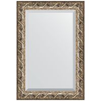 Зеркало Evoform Exclusive 96х66 с фацетом в багетной раме - Фреска 84 мм арт-BY 1279 — фото 1, Зеркала в ванную комнату