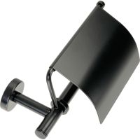 Держатель туалетной бумаги Migliore Fortis с крышкой Черный матовый арт-31764 — фото 5, Держатели туалетной бумаги