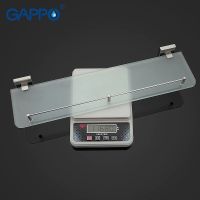 Стеклянная полка Gappo G17 Сатин арт-G1707 — фото 6, Полки для ванной и душа