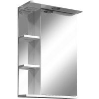 Зеркальный шкаф Stella Polar Концепт Нелея 50/С R с подсветкой Белый арт-SP-00000035 — фото 1, Зеркальные шкафы в ванную