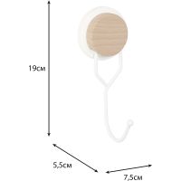 Крючок Fixsen Magic White Белый матовый арт-FX-47005 — фото 4, Крючки для полотенец