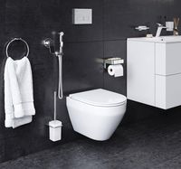 Комплект унитаза с инсталляцией AM.PM Spirit V2.0 с сиденьем Микролифт с клавишей смыва Хром с гигиеническим душем и аксессуарами для ванной комнаты арт-CK70HA — фото 4, Комплекты унитаз + инсталляция