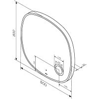 Зеркало AM.PM Func 80 с подсветкой с увеличением с ИК-сенсорным выключателем арт-M8FMOX0803SA — фото 10, Зеркала в ванную комнату