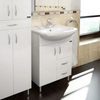 Товар: Тумба под раковину СанТа Сити 60 Белая арт-201076 - фото 5 Тумба под раковину СанТа Сити 60 Белая арт-201076 — фото 5, Тумбы под раковину