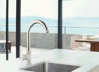 Смеситель для кухни Frap H31 Белый Хром арт-F4031 — фото 3, Смесители для кухни