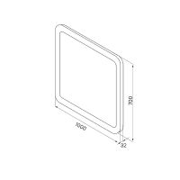 Товар: Зеркало Iddis Edifice 100 с подсветкой Белое арт-ЗЛП109 - фото 5 Зеркало Iddis Edifice 100 с подсветкой Белое арт-ЗЛП109 — фото 5, Зеркала в ванную комнату