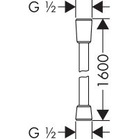 Душевой шланг Hansgrohe Isiflex Хром арт-28276000 — фото 4, Душевые шланги