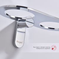 Стакан для зубных щеток Raglo двойной Хром арт-R300.08 — фото 4, Стаканы для зубных щеток