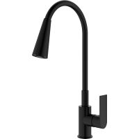 Смеситель для кухни Splenka Черный матовый арт-S05.43.06 — фото 1, Смесители для кухни