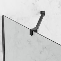 Душевая перегородка Berges Sky Black 140х200 профиль Черный матовый стекло прозрачное арт-064016 — фото 3, Душевые перегородки