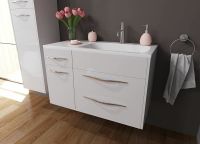 Тумба с раковиной Эстет Barcelona 90 R подвесная Белая арт-ФР-00003596 — фото 2, Тумбы с раковиной