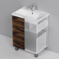 Тумба под раковину AM.PM Gem 60 Орех арт-M90FSX0602HF — фото 7, Тумбы под раковину