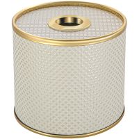 Салфетница Geralis Ромб Бежевая светлая, кант Золото арт-S-RWG — фото 1, Боксы для салфеток