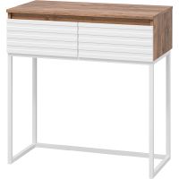 Тумба Brevita Dakota 80 Белая матовая Дуб Галифакс олово арт-DAK-019080-19-012Я — фото 1, Комоды и тумбы для ванной комнаты